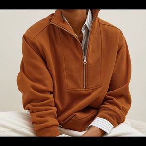 Everlane - Track Half Zip - Honey - NWT - Sz Small